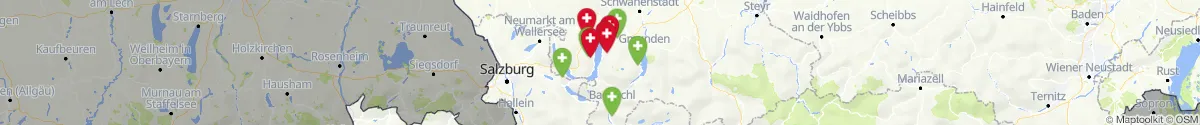 Map view for Pharmacies emergency services nearby Nußdorf am Attersee (Vöcklabruck, Oberösterreich)